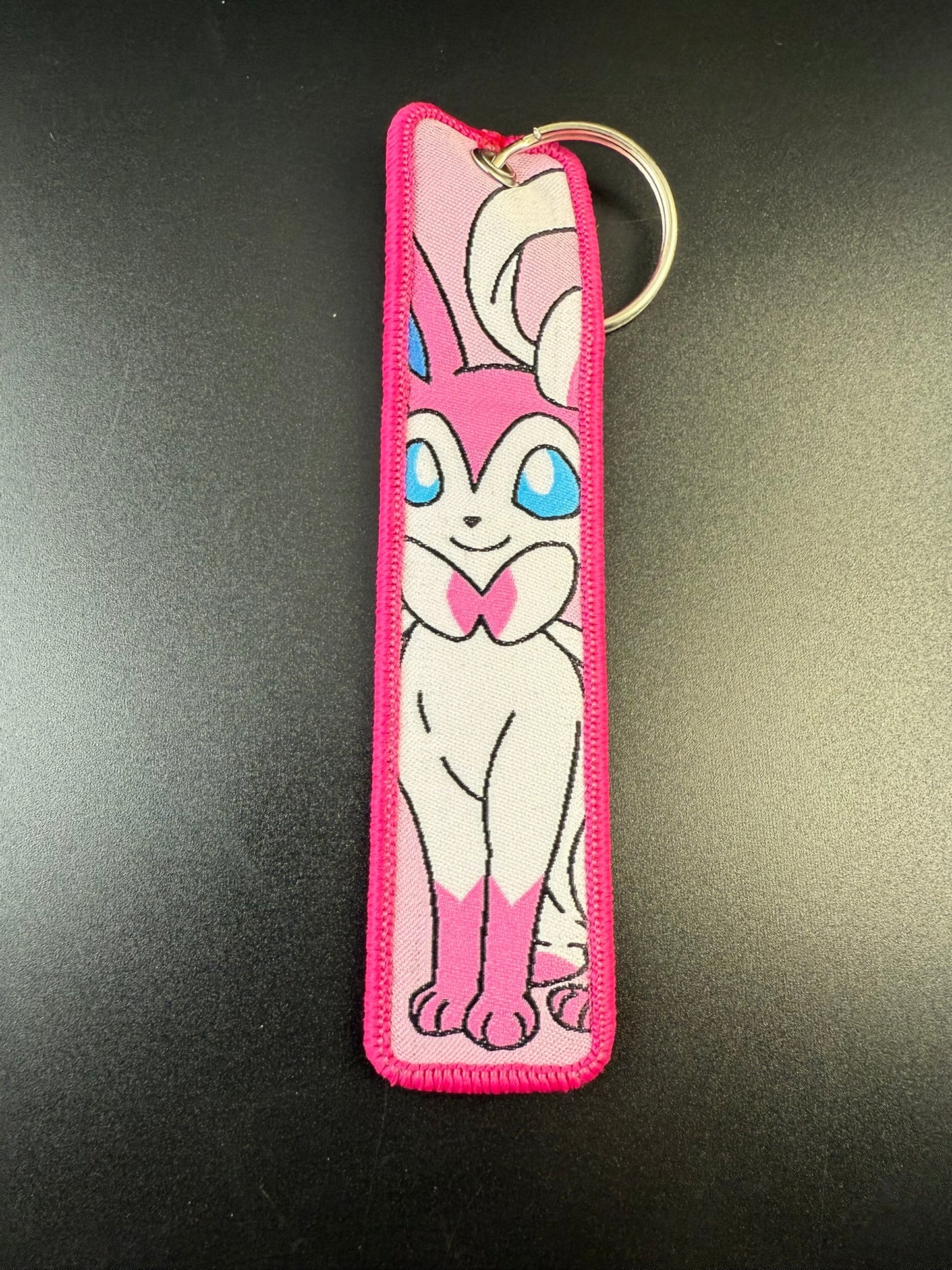Pokémon-Themed Fabric Keychain