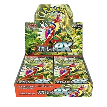 Pokémon Scarlet EX - Japanese Booster Box | Pokémon trading card game box with Pokémon artwork 
